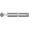 Rodillo n.º 302 – eje motriz de acero y goma Ø104 mm | OEM 165.157.00 | fabricante KiJ