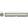 Rodillo n.º 304 – rodillo de acero y goma Ø122 mm | OEM 184.223.00 | fabricante KiJ
