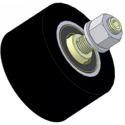 Rodillo n.º 311 – rodillo de apoyo de acero y goma Ø90 mm para máquinas Guaresi | OEM Guaresi P7301421000 | fabricante KiJ