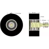 Rodillo n.º 312 – rodillo de apoyo de acero y goma Ø110 mm para máquinas Guaresi | OEM Guaresi P7300572000 | fabricante KiJ