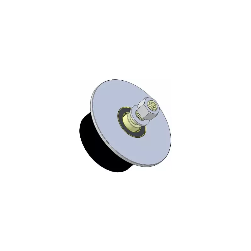 Rodillo n.º 314 – rodillo de apoyo de acero y goma Ø90 mm para máquinas Guaresi | OEM Guaresi P7708050000 | fabricante KiJ