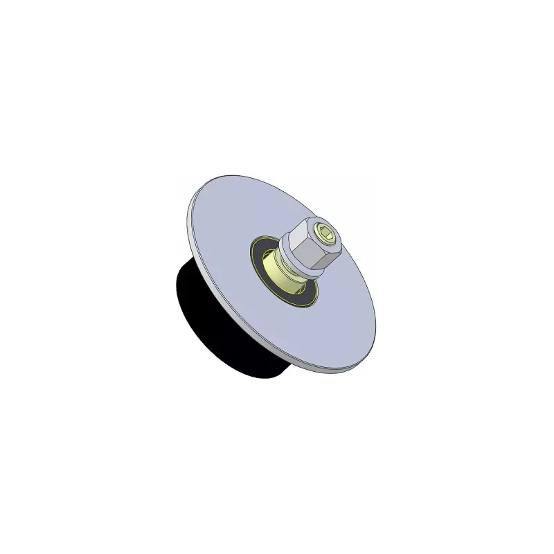 Rodillo n.º 315 – rodillo de apoyo de acero y goma Ø80 mm para máquinas Guaresi | OEM Guaresi P7755190000 | fabricante KiJ
