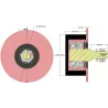 Rodillo n.º 325 – rodillo de reenvío de acero y goma Ø100 mm para máquinas Sandei | fabricante KiJ