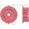 Rodillo n.º 28 – rodillo motriz de fundición Ø160 mm | fabricante KiJ