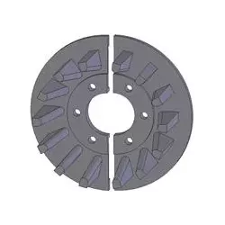 Rodillo n.º 33 – rodillo motriz de fundición Ø210 mm, paso 50 mm, para máquinas ROPA | OEM ROPA 252054 | fabricante KiJ