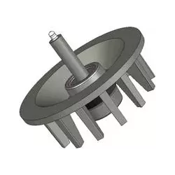 Rodillo n.º 41 – rodillo de reenvío de fundición Ø172 mm, paso 40 mm, para máquinas Stoll | OEM Stoll 0071590, 0190550 | fabricante KiJ