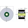 Rodillo n.º 25 – rodillo de acero y goma Ø90 mm para máquinas ROPA | OEM ROPA 252019, 1130004669, 252105 | fabricante KiJ