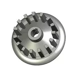 Rodillo n.º 50 – rodillo motriz de fundición Ø180 mm, paso 40 mm | fabricante KiJ