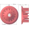 Rodillo n.º 50 – rodillo motriz de fundición Ø180 mm, paso 40 mm | fabricante KiJ