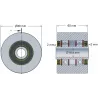 Rodillo n.º 58 – rodillo de acero Ø80 mm para máquinas Reekie | OEM Reekie RSS1139 | fabricante KiJ