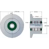 Rodillo n.º 59 – rodillo de reenvío de acero Ø80 mm para máquinas Reekie | OEM Reekie RSS1138 | fabricante KiJ