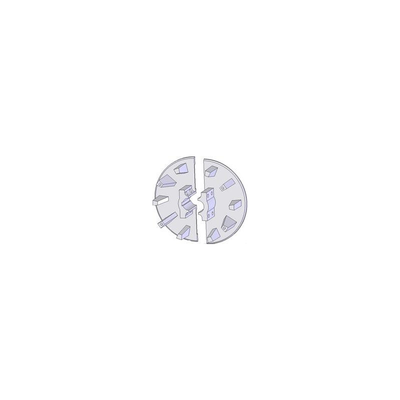 Rodillo n.º 60 – rodillo motriz de fundición Ø238 mm, paso 40/80 mm | OEM 000.00345 | fabricante KiJ