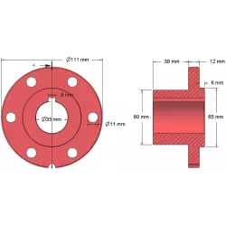Rodillo n.º 77 – cubo del rodillo Ø65 mm para la cosechadora de patatas Bolko Z-643 | fabricante KiJ