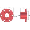 Rodillo n.º 77 – cubo del rodillo Ø65 mm para la cosechadora de patatas Bolko Z-643 | fabricante KiJ
