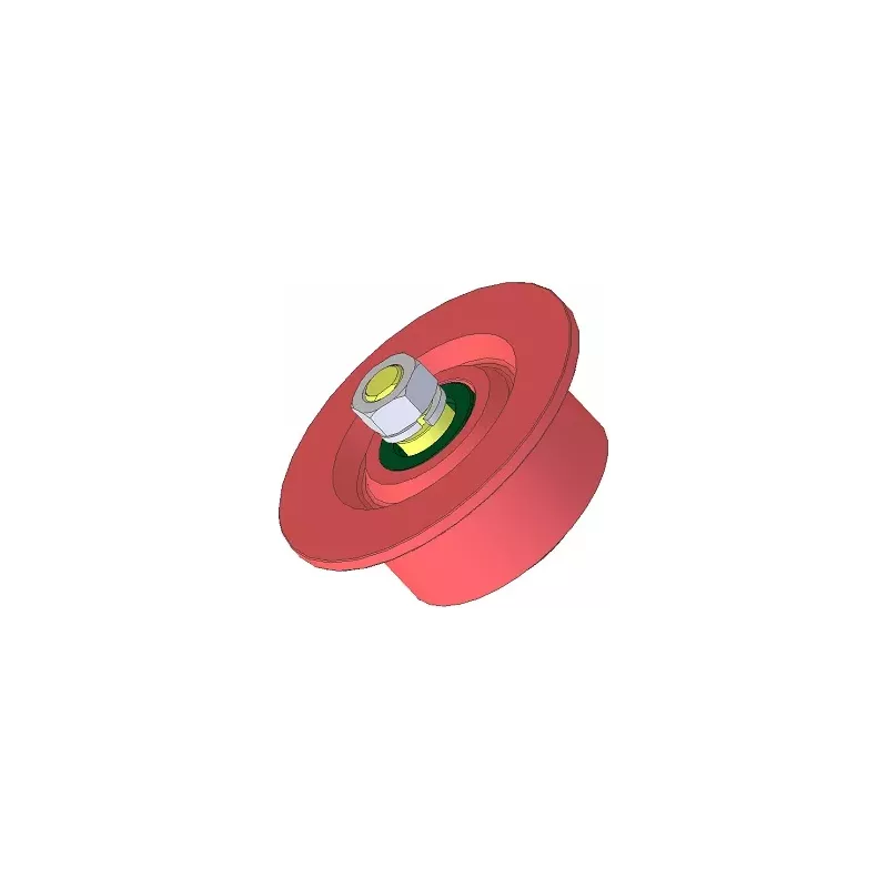 Rodillo n.º 81 – rodillo de reenvío de acero Ø100 mm para la cosechadora de patatas Anna Z644 | OEM Anna 564421016 | fabricante KiJ