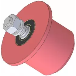 Rodillo n.º 86 – rodillo de reenvío de acero Ø90 mm para la cosechadora de patatas Anna Z644 | OEM Anna 564421015 | fabricante KiJ