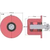 Rodillo n.º 86 – rodillo de reenvío de acero Ø90 mm para la cosechadora de patatas Anna Z644 | OEM Anna 564421015 | fabricante KiJ