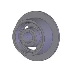 Rodillo n.º 88 – rodillo de reenvío Ø118 mm para la cosechadora de patatas Anna Z644 | OEM Anna 5644-51-009 | fabricante KiJ