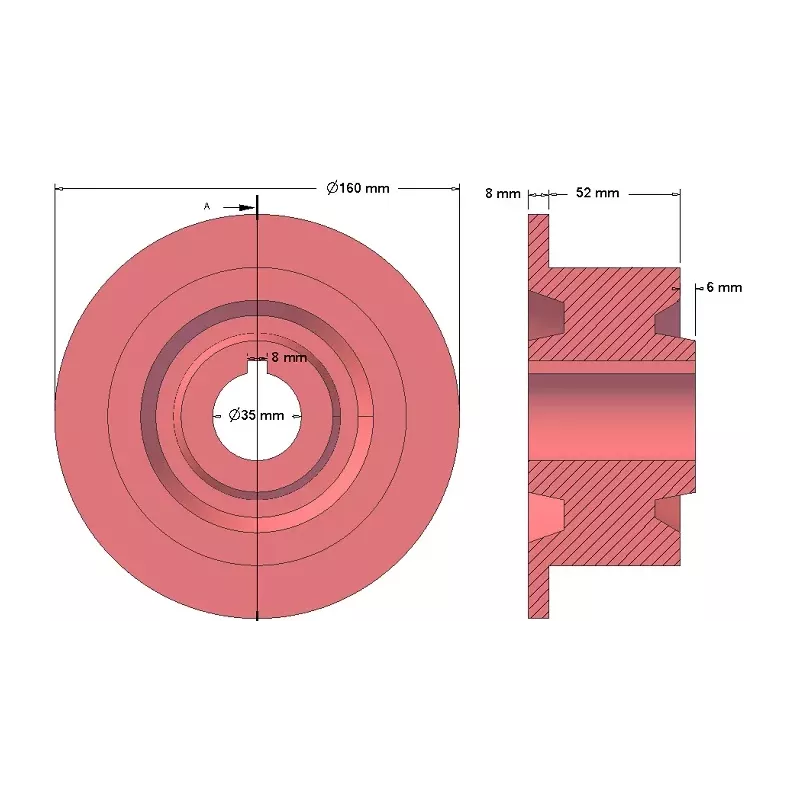 Rodillo n.º 88 – rodillo de reenvío Ø118 mm para la cosechadora de patatas Anna Z644 | OEM Anna 5644-51-009 | fabricante KiJ