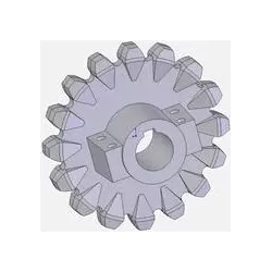 Rodillo n.º 97 – rodillo motriz de fundición Ø216 mm, paso 36 mm | fabricante KiJ