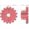 Rodillo n.º 97 – rodillo motriz de fundición Ø216 mm, paso 36 mm | fabricante KiJ