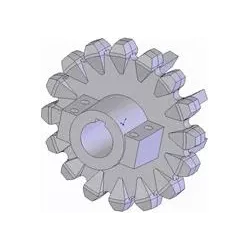 Rodillo n.º 98 – rodillo motriz de fundición Ø168 mm, paso 36 mm | fabricante KiJ