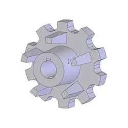 Rodillo n.º 126 – rodillo motriz de fundición Ø110 mm, paso 40 mm | fabricante KiJ