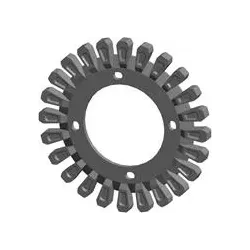 Rodillo n.º 128 – rodillo de fundición Ø295 mm, paso 60 mm, para máquinas Grimme | OEM Grimme 006.00295, 200.06503 | fabricante KiJ