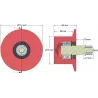 Rodillo n.º 145 – rodillo de reenvío de fundición Ø75 mm | OEM 6.32.00-2 | fabricante KiJ