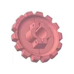 Rodillo n.º 148 – rodillo motriz de fundición Ø214 mm, paso 42 mm | fabricante KiJ