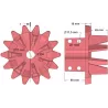 Rodillo n.º 153 – rodillo motriz de fundición Ø180 mm, paso 33 mm | fabricante KiJ