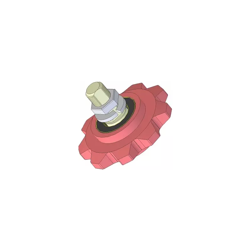 Rodillo n.º 178 – rueda dentada de fundición Ø123 mm | OEM 036240/1 | fabricante KiJ