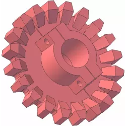 Rodillo n.º 183 – rodillo motriz de fundición Ø203 mm, paso 28 mm | fabricante KiJ