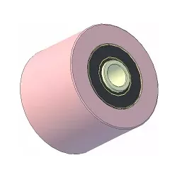Rodillo n.º 187 – rodillo de apoyo de acero Ø100 mm para máquinas ROPA | OEM ROPA 252062 | fabricante KiJ