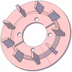 Rodillo n.º 239 – rodillo motriz de fundición Ø188 mm, paso 35 mm, para máquinas Grimme | OEM Grimme 006.00244 | fabricante KiJ