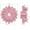 Rodillo n.º 252 – rodillo motriz de fundición Ø208 mm, paso 36 mm | fabricante KiJ