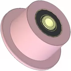 Rodillo n.º 261 – rodillo de apoyo de acero Ø100 mm para máquinas ROPA | OEM ROPA 252006 | fabricante KiJ