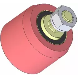 Rodillo n.º 268 – rodillo de apoyo de acero Ø80 mm para máquinas AVR | OEM AVR 3102.15.20 | fabricante KiJ
