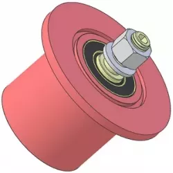 Rodillo n.º 316 – rodillo de reenvío de acero Ø80 mm para máquinas Guaresi | OEM Guaresi P7755190000 | fabricante KiJ
