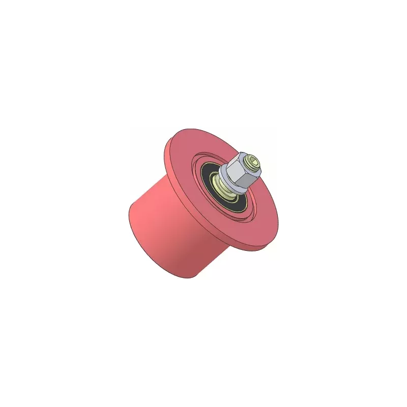 Rodillo n.º 316 – rodillo de reenvío de acero Ø80 mm para máquinas Guaresi | OEM Guaresi P7755190000 | fabricante KiJ