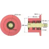 Rodillo n.º 319 – rodillo de apoyo de acero Ø110 mm para máquinas Wuhlmaus | fabricante KiJ