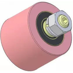 Rodillo n.º 322 – rodillo de apoyo de acero Ø80 mm para máquinas Sandei | OEM Sandei D0021 | fabricante KiJ
