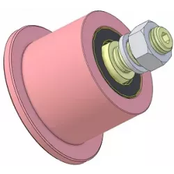 Rodillo n.º 326 – rodillo de apoyo de acero Ø80 mm para máquinas Sandei | fabricante KiJ