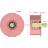 Rodillo n.º 328 – rodillo de reenvío de acero Ø150 mm para máquinas Sandei | OEM Sandei K0015 | fabricante KiJ