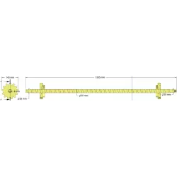 Rodillo n.º 337 – rodillo Ø143 mm, paso 28 mm | fabricante KiJ