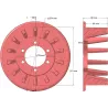Rodillo n.º 344 – rodillo Ø210 mm | OEM 252013600 | fabricante KiJ