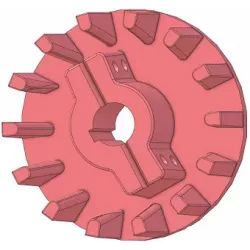 Rodillo n.º 346 – rodillo Ø212 mm para máquinas Holmer | OEM Holmer 1057024783 | fabricante KiJ