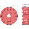 Rodillo n.º 346 – rodillo Ø212 mm para máquinas Holmer | OEM Holmer 1057024783 | fabricante KiJ