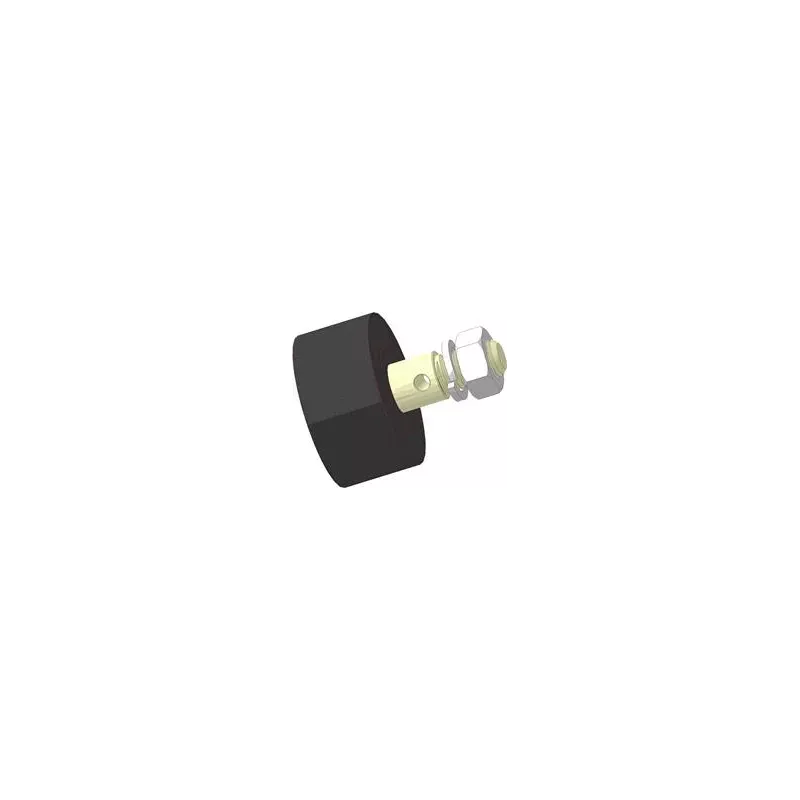 Rodillo n.º 15 – rodillo de apoyo de goma Ø80 mm para máquinas Akpil | fabricante KiJ