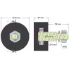 Rodillo n.º 15 – rodillo de apoyo de goma Ø80 mm para máquinas Akpil | fabricante KiJ